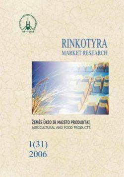 RINKOTYRA. Žemės ūkio ir maisto produktai. Nr. 1 (31)