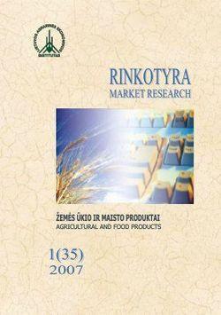 RINKOTYRA. Žemės ūkio ir maisto produktai. Nr. 1 (35)