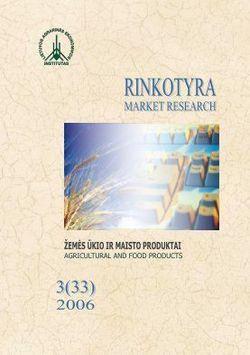RINKOTYRA. Žemės ūkio ir maisto produktai. Nr. 3 (33)